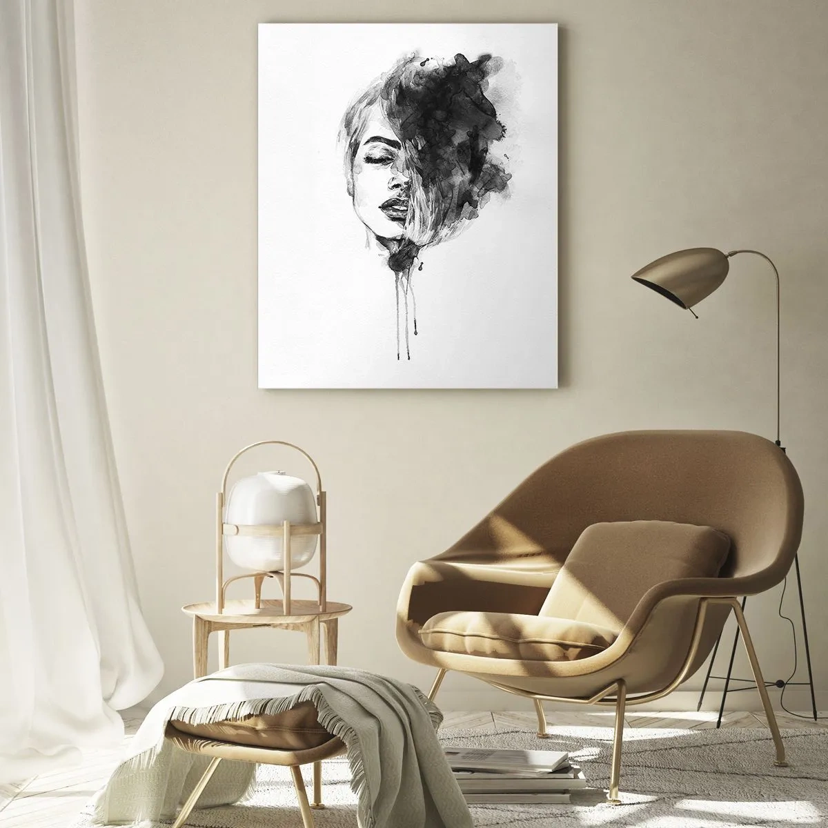 Quadro em vidro - O que sonha uma rapariga - 70x100 cm