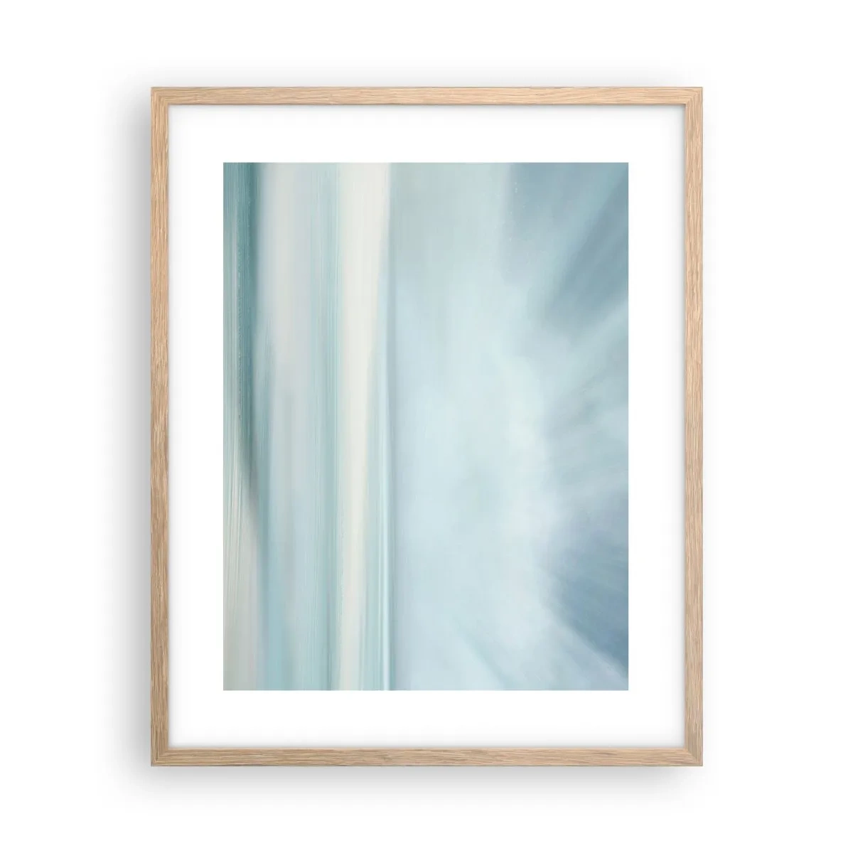 Pôster com moldura de carvalho claro - Paz ao horizonte - 40x50 cm