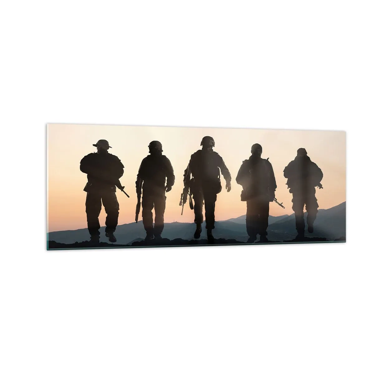 Quadro em vidro - Bem-vindo ao nosso mundo - 140x50 cm