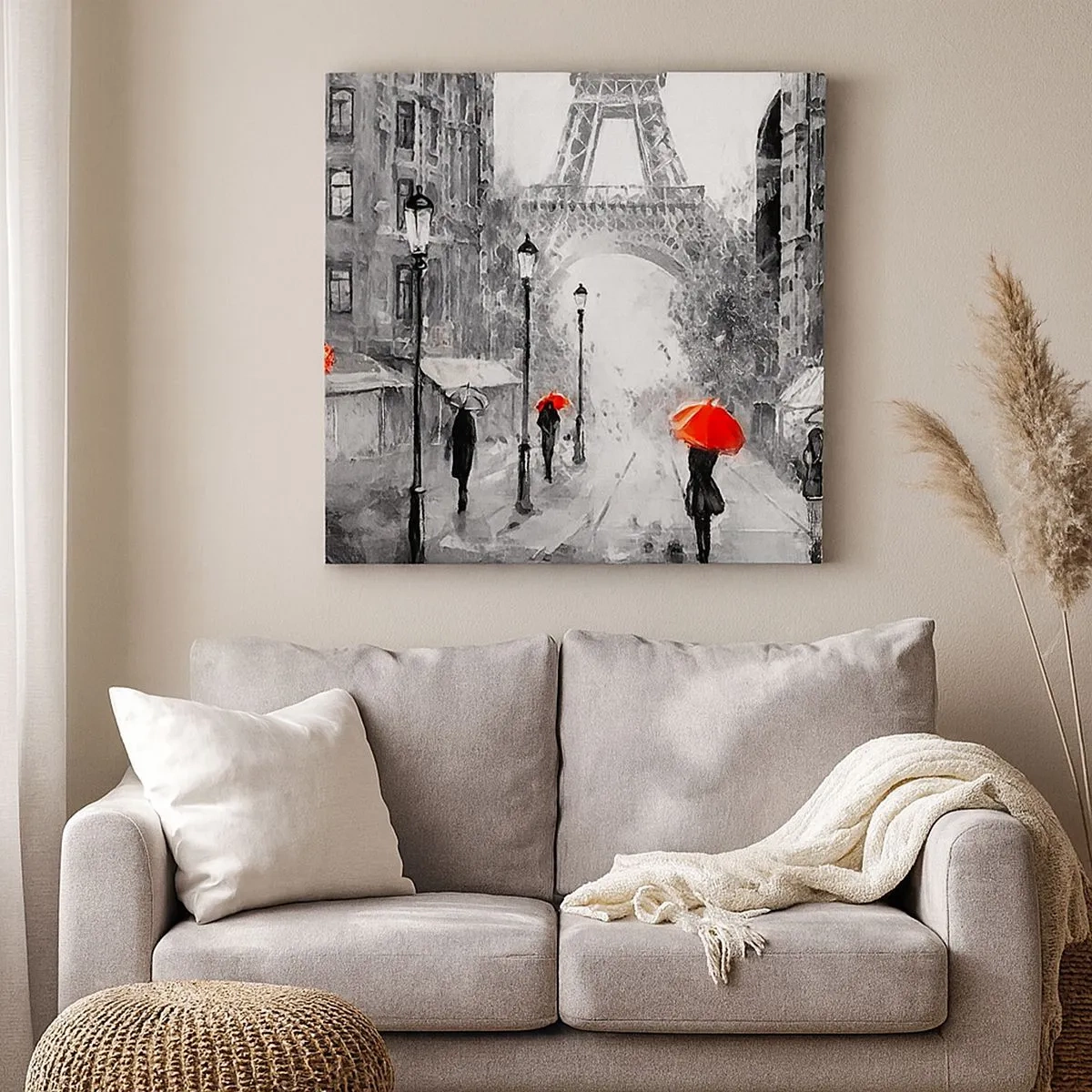 Quadro em tela - Todos os caminhos levam a ela - 30x30 cm