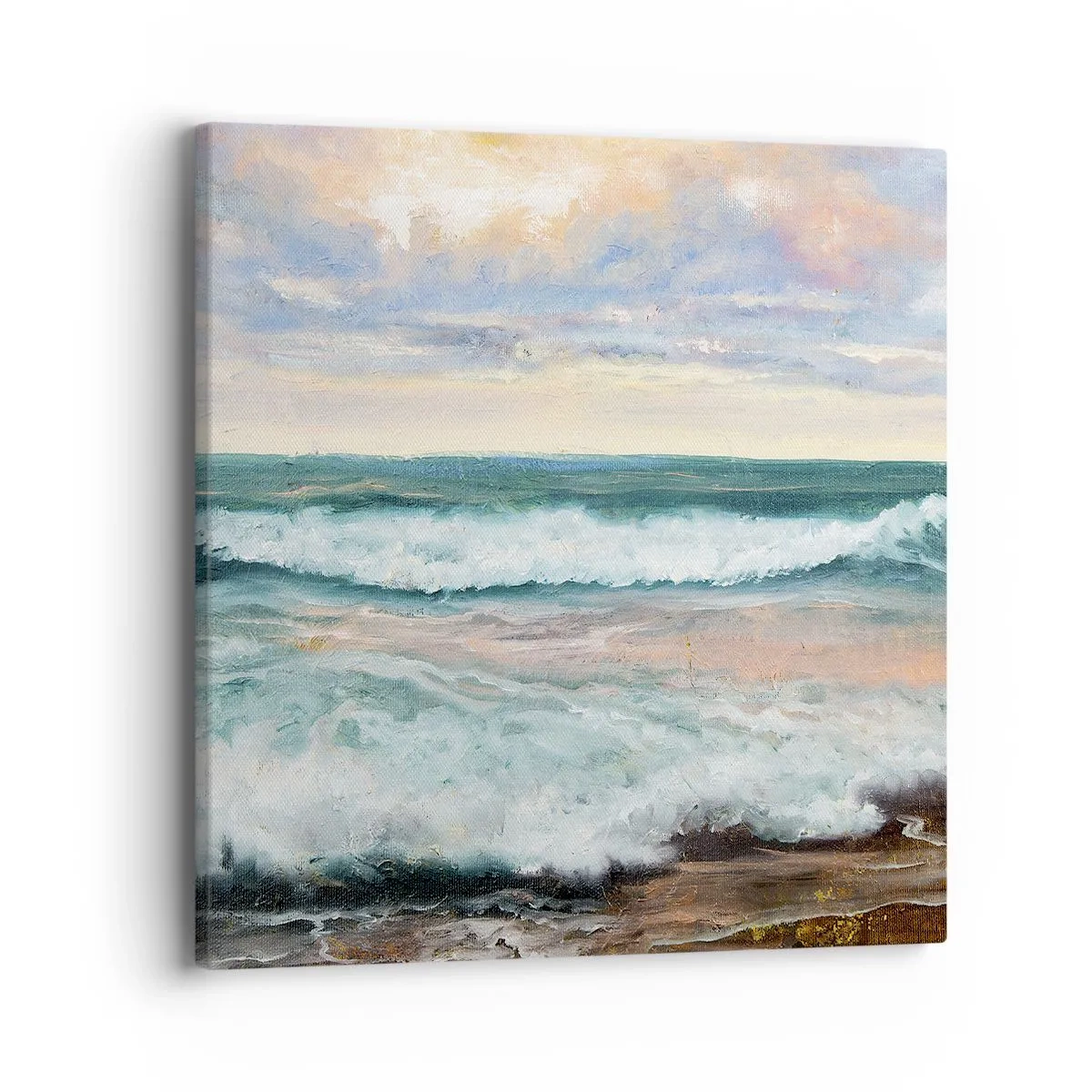 Quadro em tela - Aqui suavizas a alma - 40x40 cm