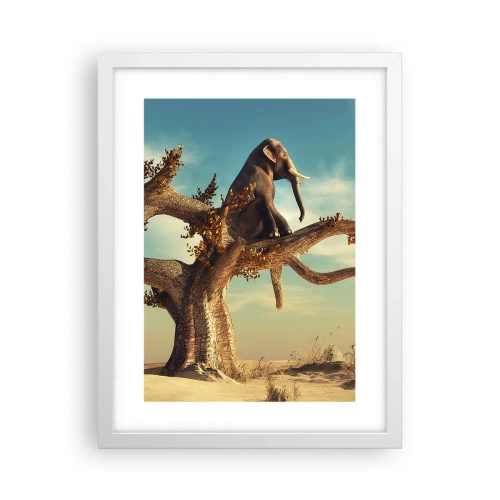 Pôster em moldura branca - Um novo ponto de vista - 30x40 cm