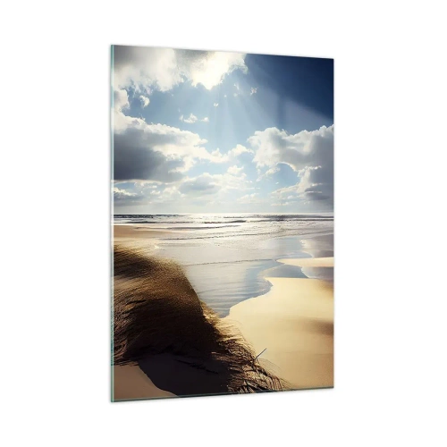 Quadro em vidro - Praia, praia selvagem - 50x70 cm