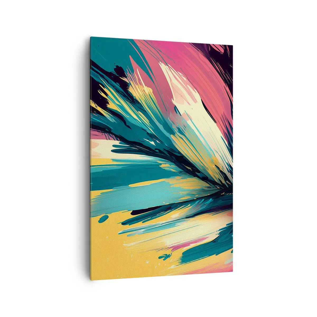 Quadro em tela - Composição – uma explosão de alegria - 80x120 cm