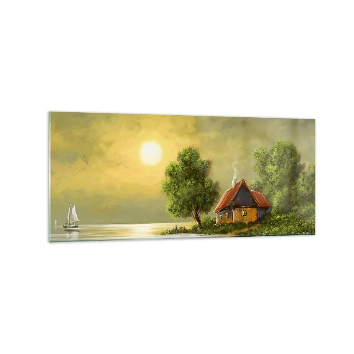 Quadro em vidro - Lindo como uma paisagem - 120x50 cm