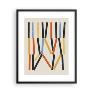 Pôster com moldura preta - Composição ao nível - 40x50 cm