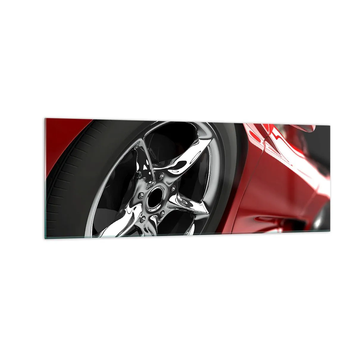 Quadro em vidro - Projetado para a velocidade - 140x50 cm