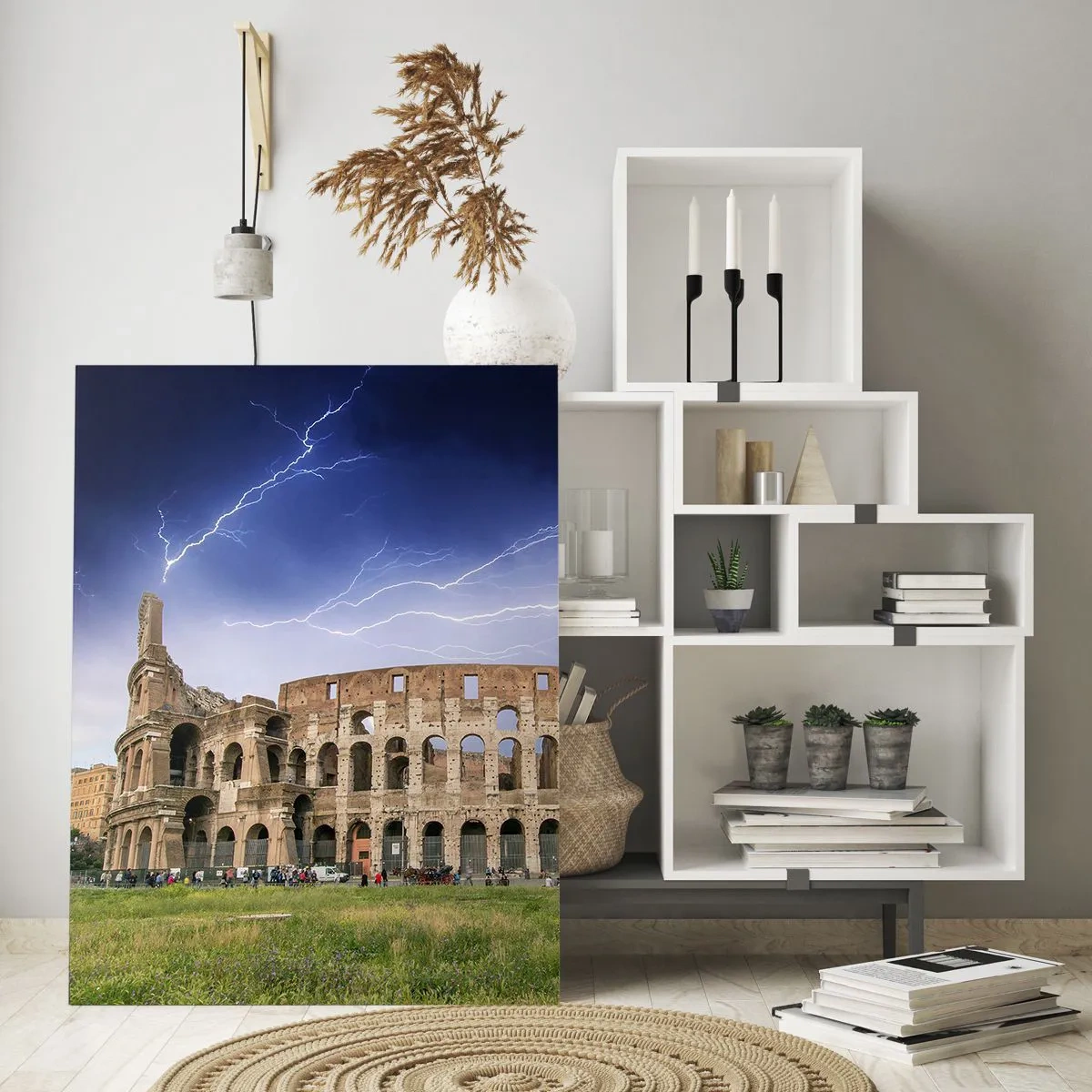 Quadro em vidro - Arena de combate - 50x70 cm