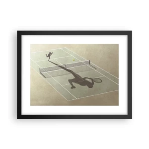 Pôster com moldura preta - Supera-te - 40x30 cm