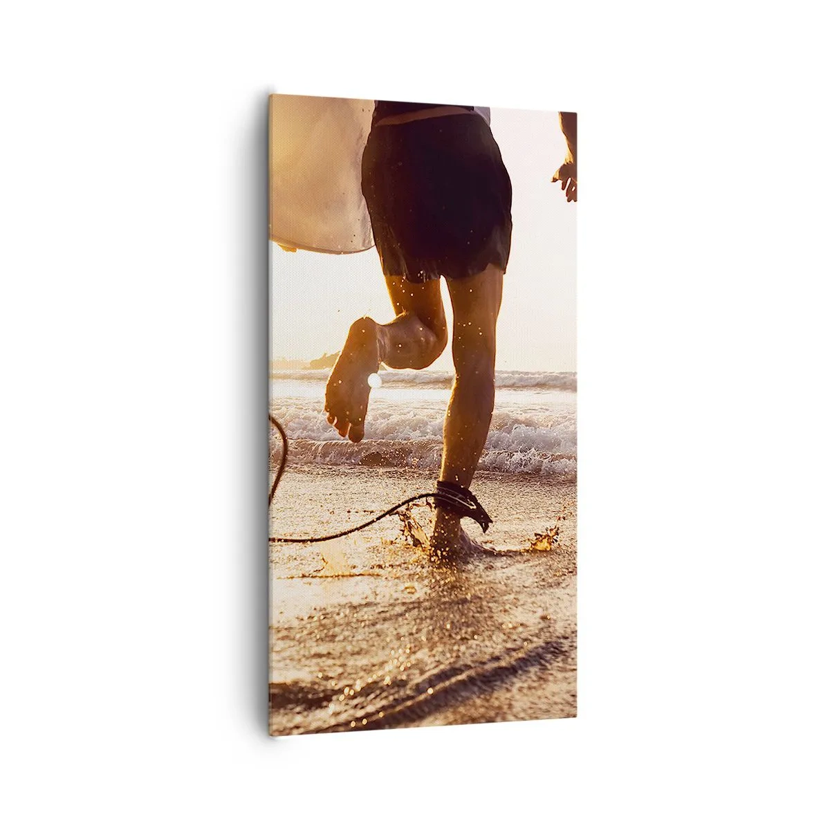 Quadro em tela - Encontro das ondas - 65x120 cm