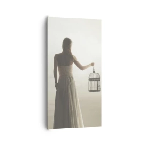 Quadro em tela - Seja livre - 65x120 cm