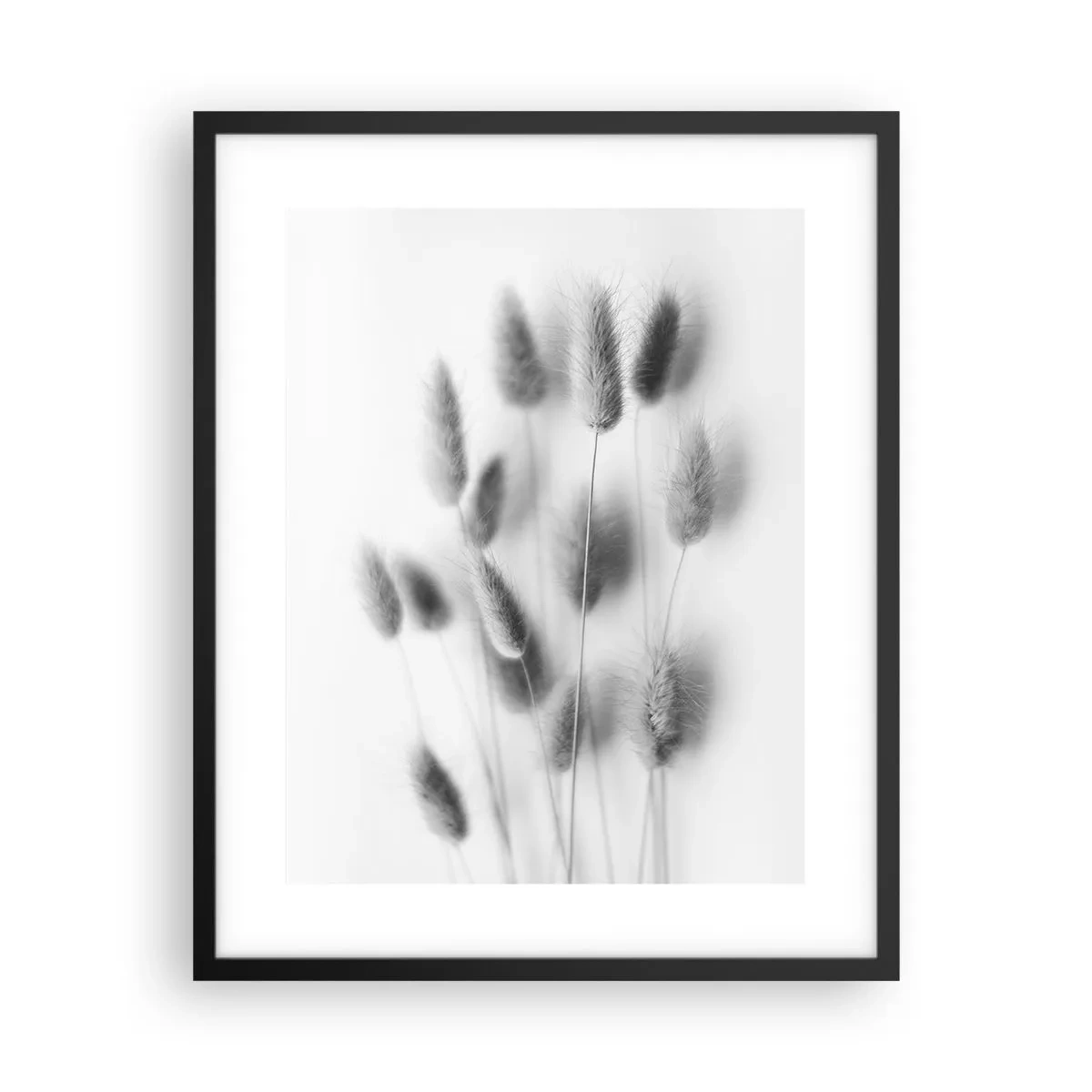 Pôster com moldura preta - Grama fofa - 40x50 cm