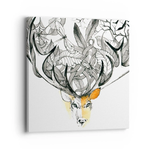 Quadro em tela - Chifres da abundância - 40x40 cm