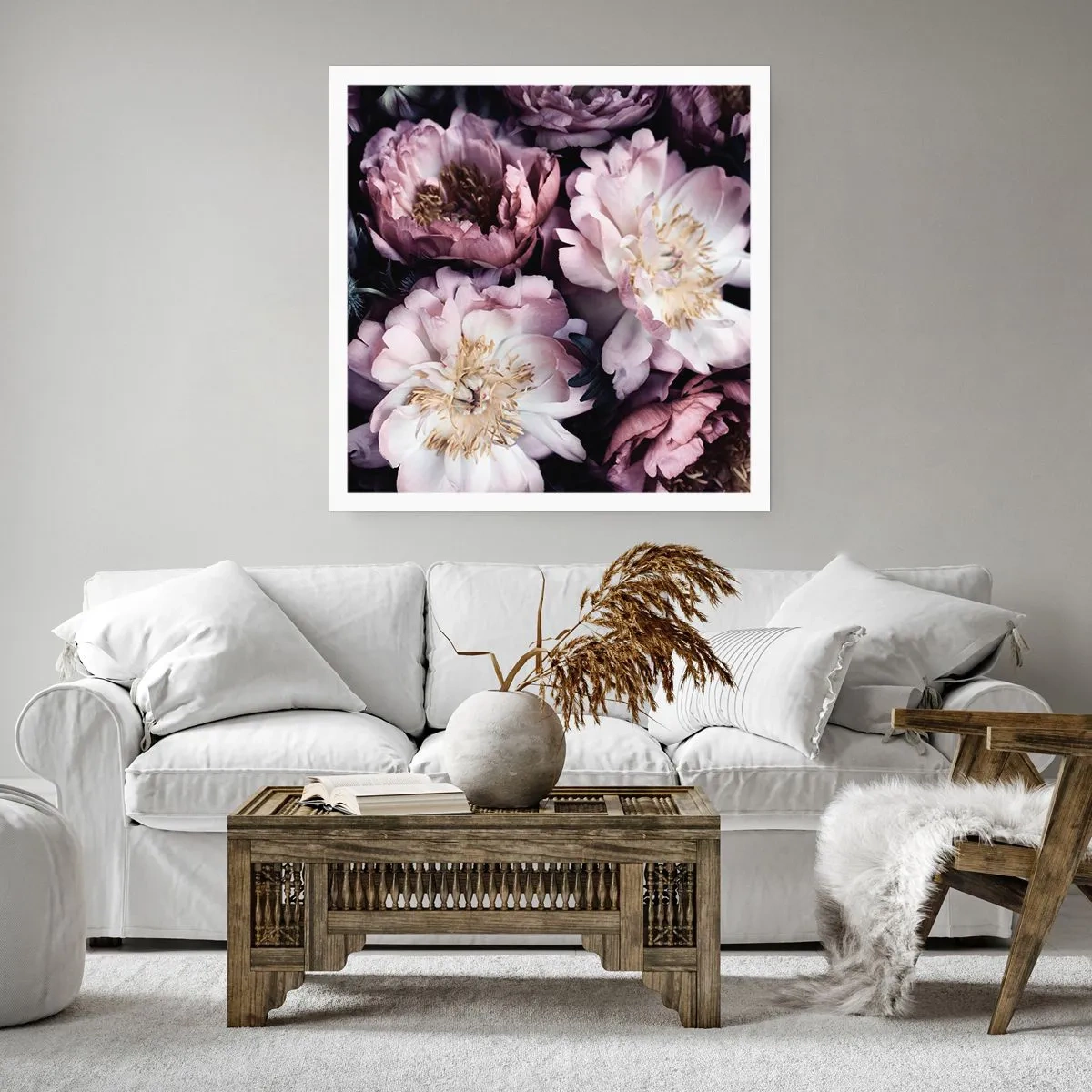 Pôster - Bouquet à moda antiga - 40x40 cm