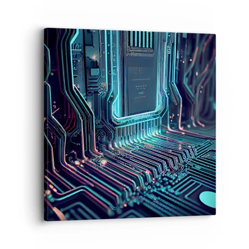 Quadro em tela - Só estou a pensar... - 30x30 cm