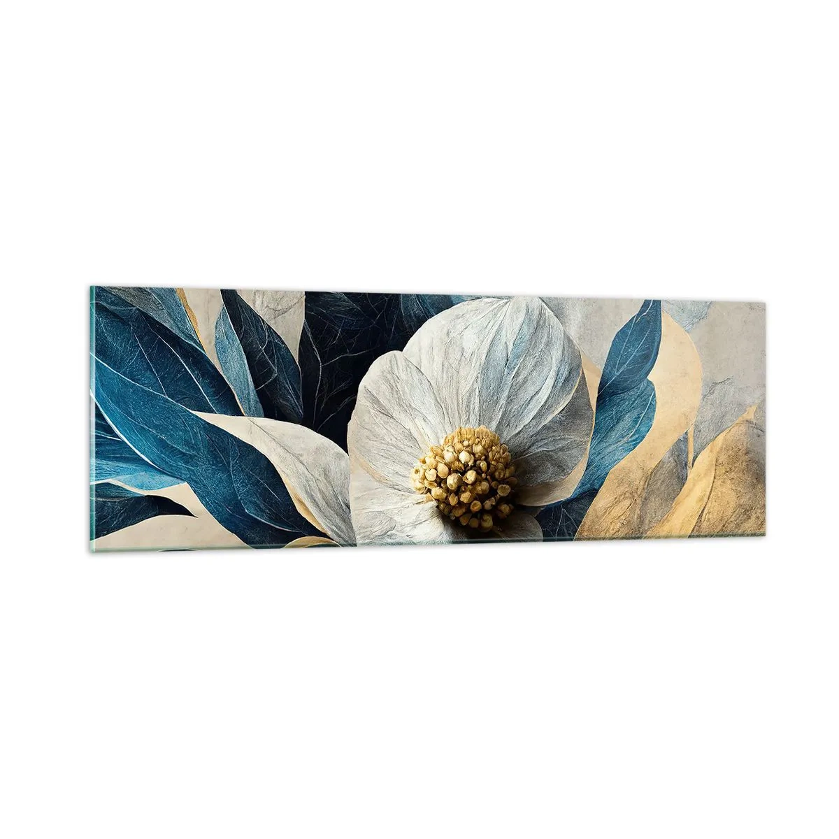 Quadro em vidro - Tem um coração de ouro - 90x30 cm