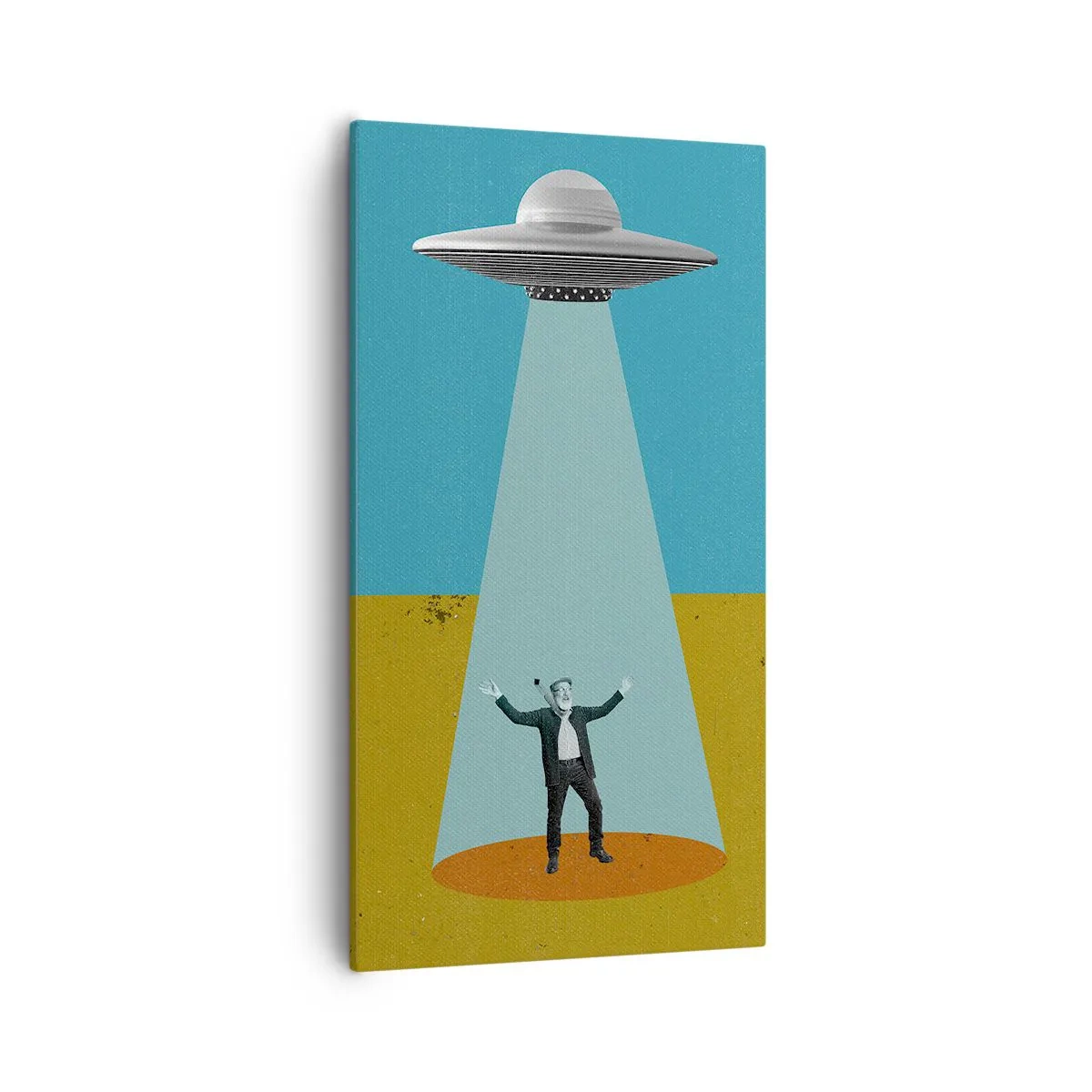 Quadro em tela - Encontro próximo - 55x100 cm