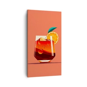 Quadro em tela - Refresco de verão - 45x80 cm