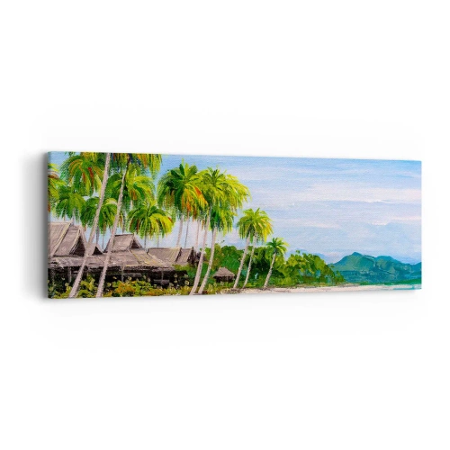 Quadro em tela - Um sonho exótico - 90x30 cm