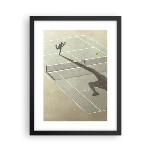 Pôster com moldura preta - Supera-te - 30x40 cm