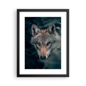 Pôster com moldura preta - Caçador - 30x40 cm