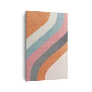 Quadro em tela - Composição diagonal – movimento - 80x120 cm