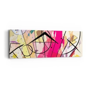 Quadro em tela - Explosão - 90x30 cm