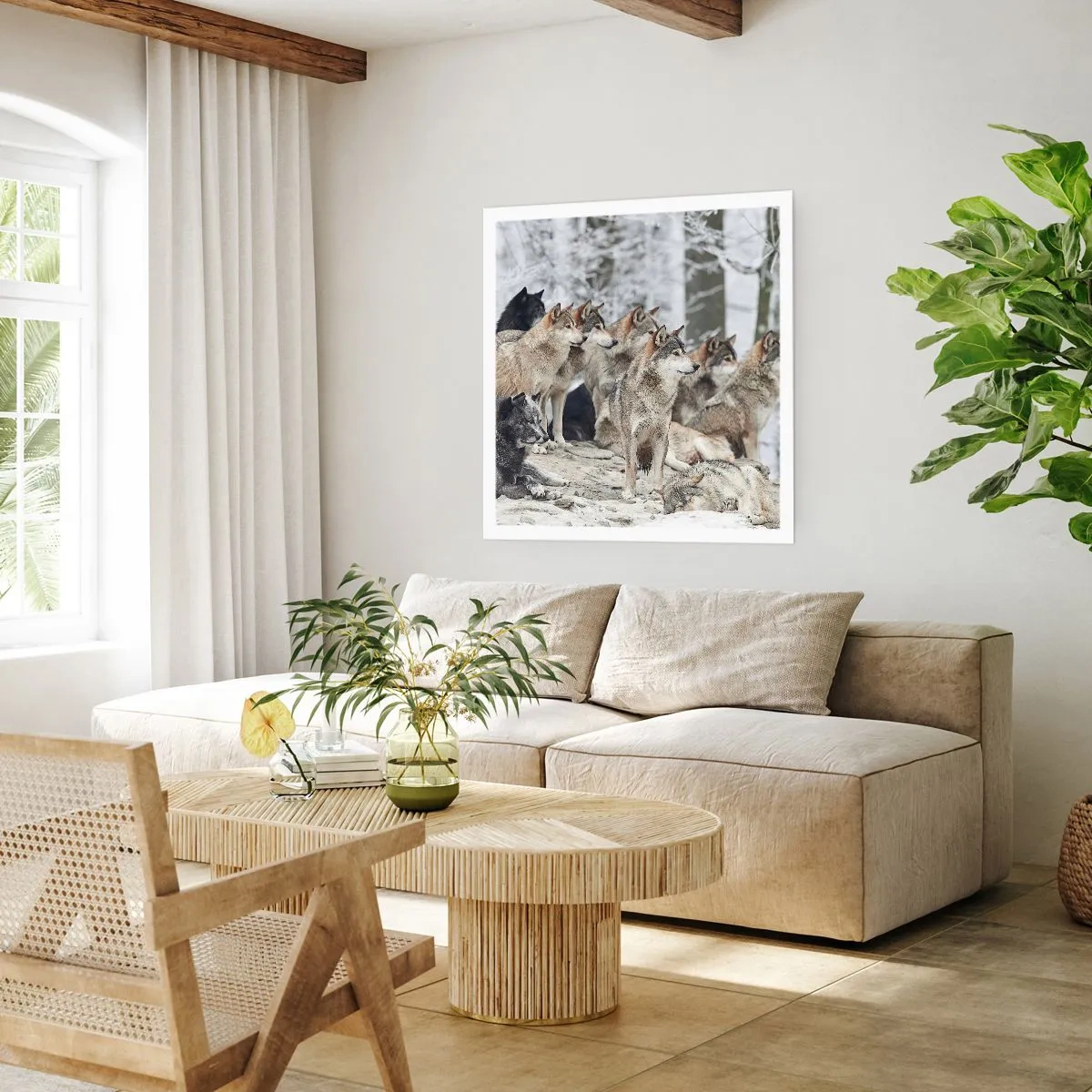 Pôster - Família e amigos - 30x30 cm