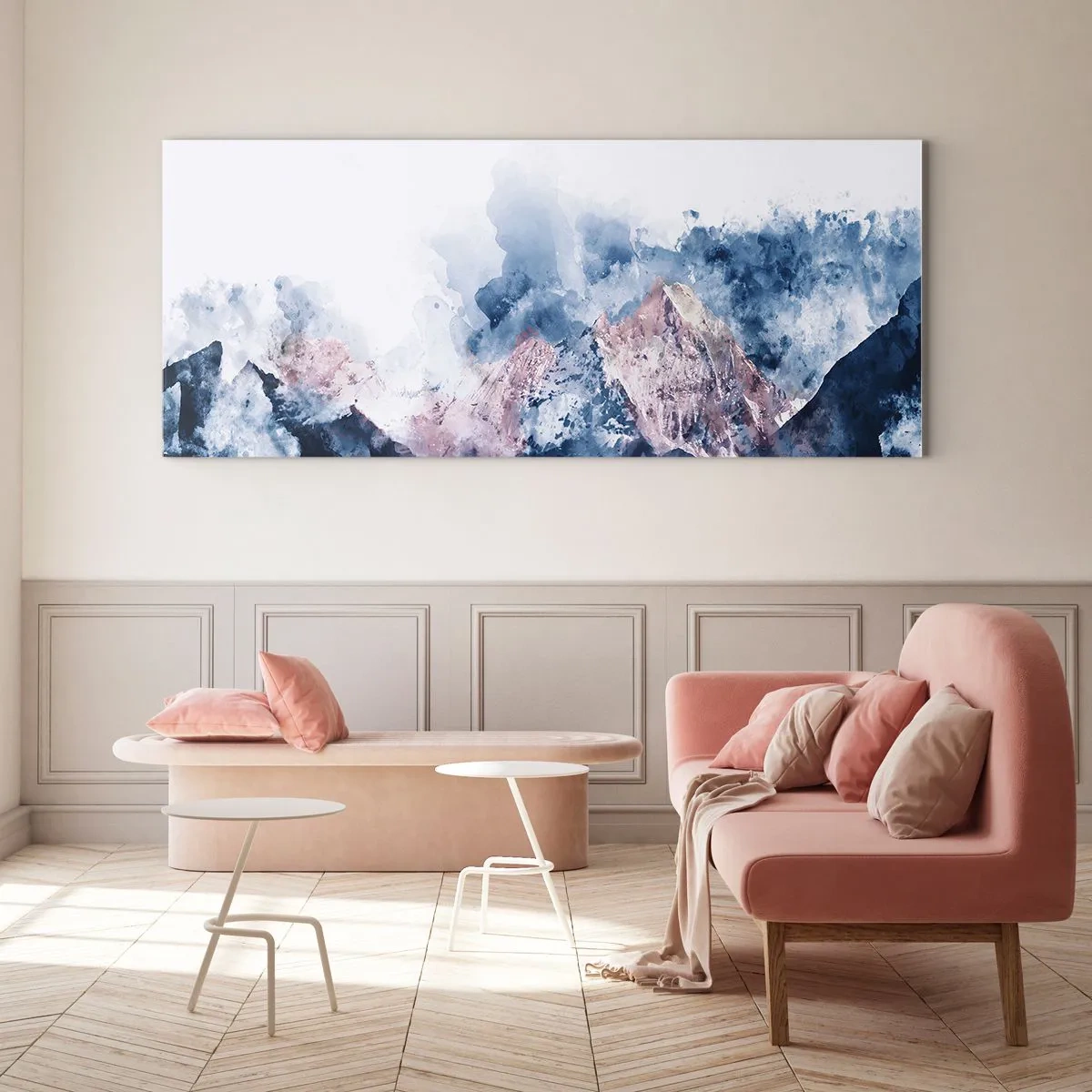 Quadro em vidro - Estes são os verdadeiros picos! - 120x50 cm