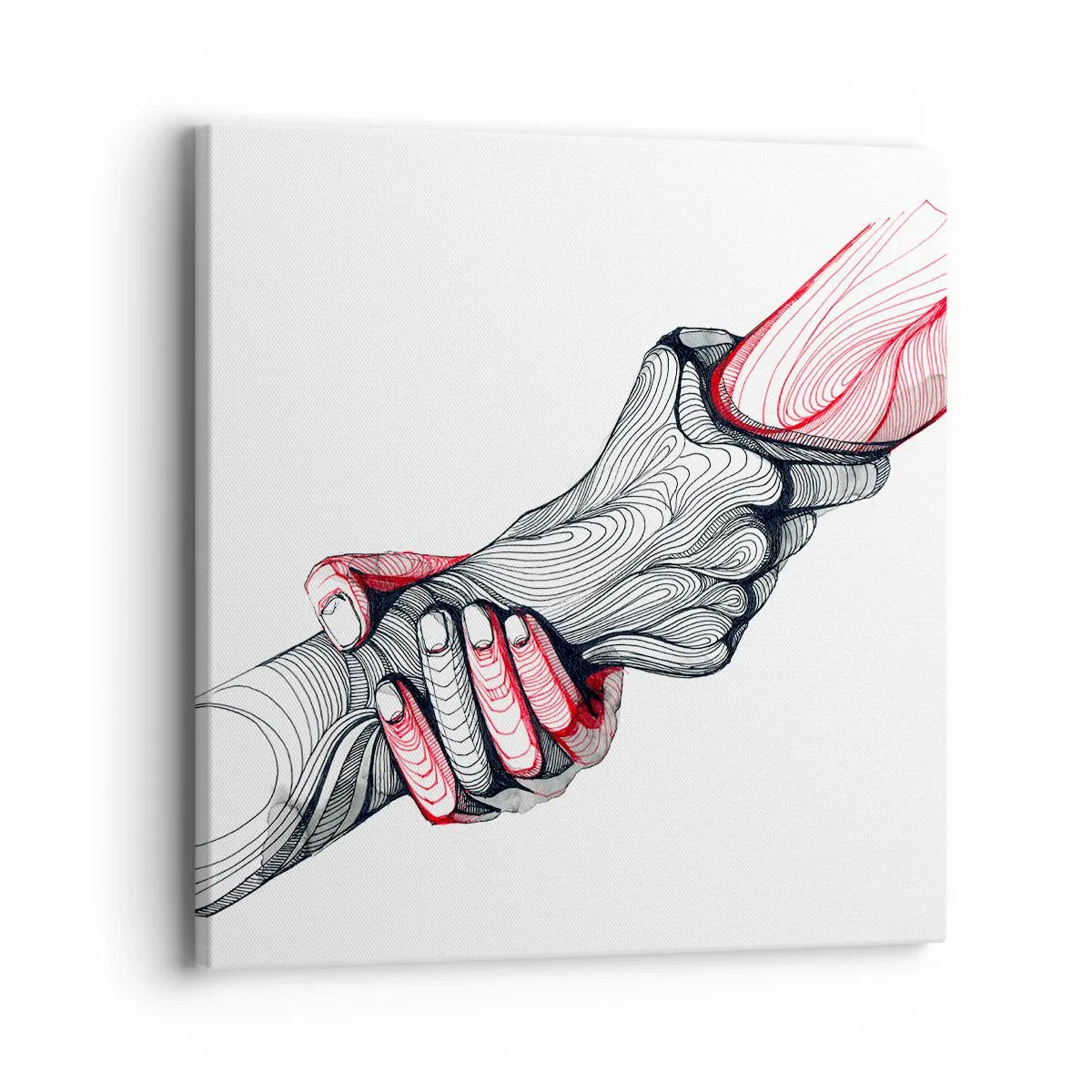 Quadro em tela - Está em boas mãos - 40x40 cm