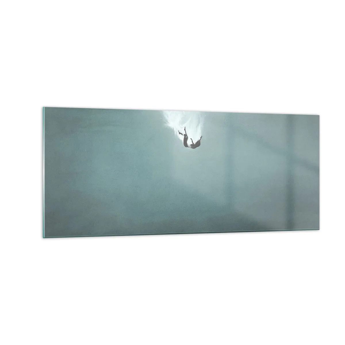 Quadro em vidro - Nos braços do oceano - 100x40 cm