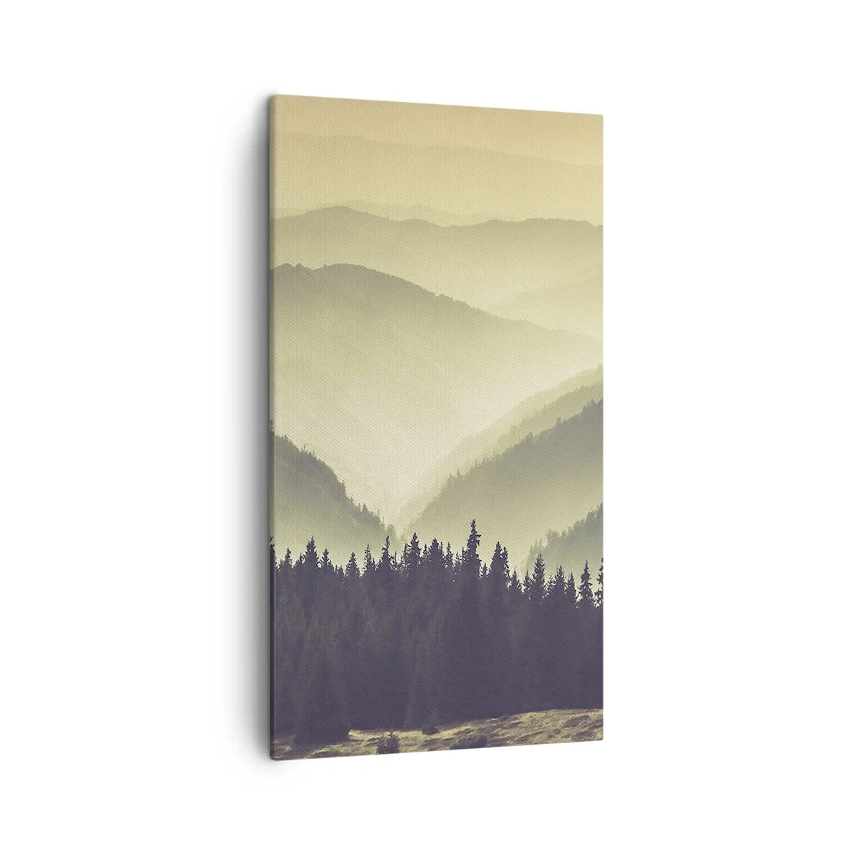 Quadro em tela - Atrás das sete montanhas... - 45x80 cm