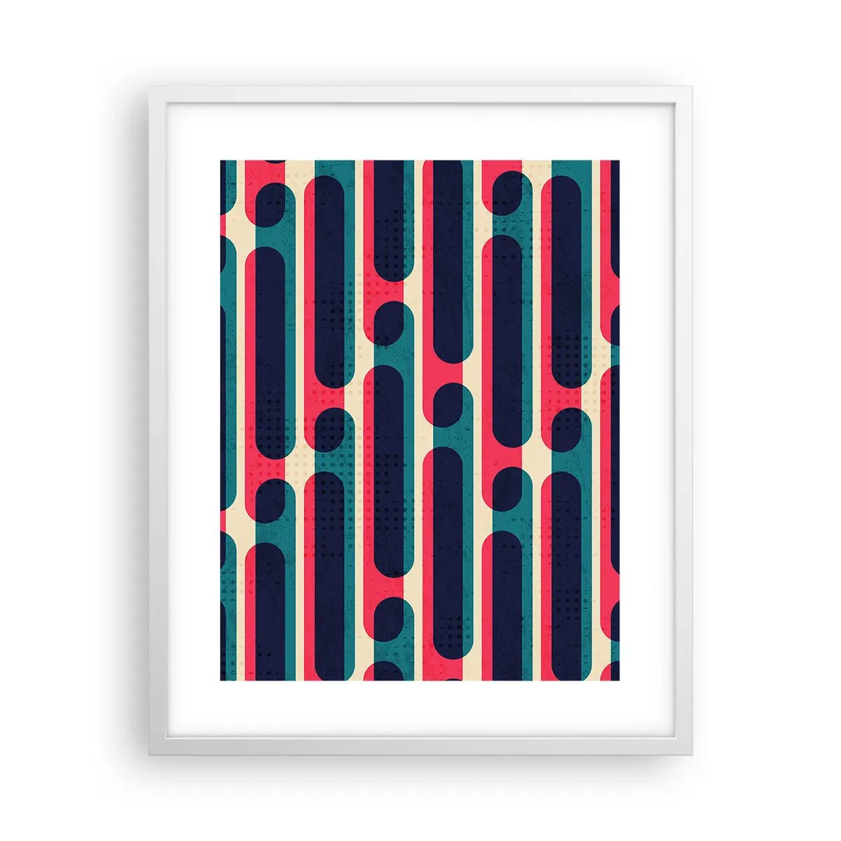 Pôster em moldura branca - Avançado e profundo - 40x50 cm