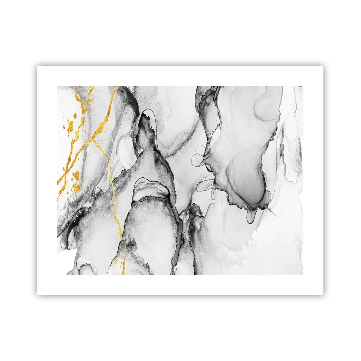 Pôster - Composição dourada - 50x40 cm