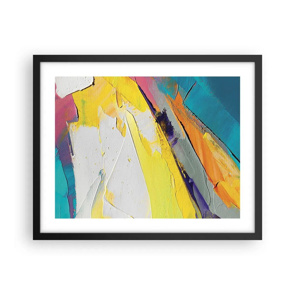 Pôster com moldura preta - Anatomia da luz - 50x40 cm