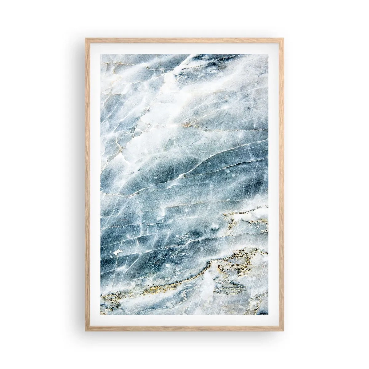 Pôster com moldura de carvalho claro - O mundo do Gelo - 61x91 cm