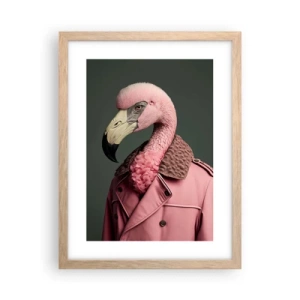 Pôster com moldura de carvalho claro - Verdadeira elegância - 30x40 cm