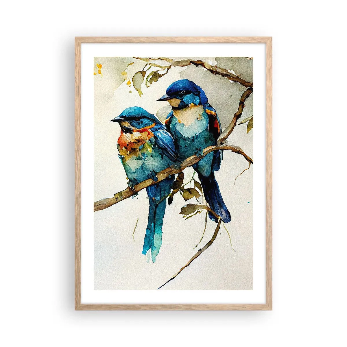 Pôster com moldura de carvalho claro - Ele ficou ofendido? - 50x70 cm