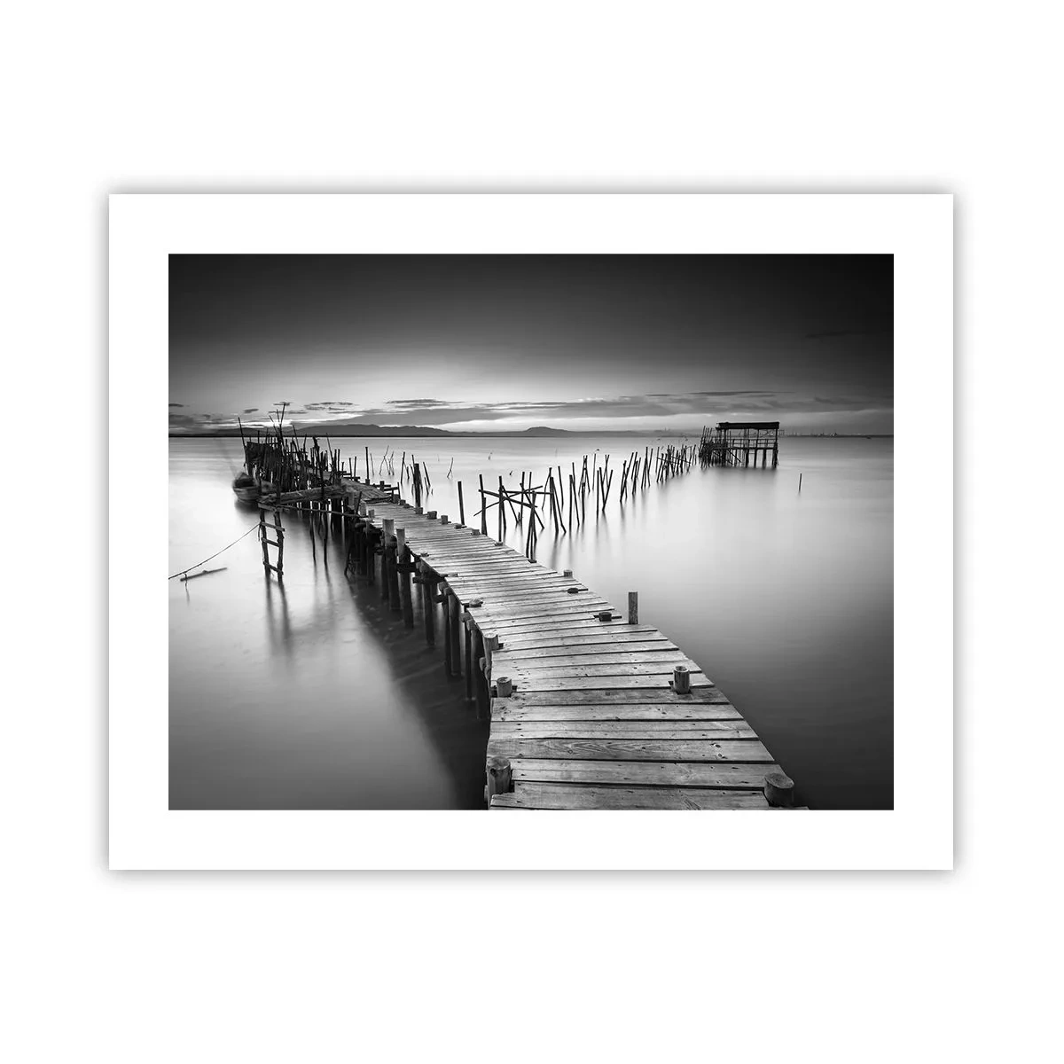 Pôster - A tranquilidade de uma costa esquecida - 50x40 cm