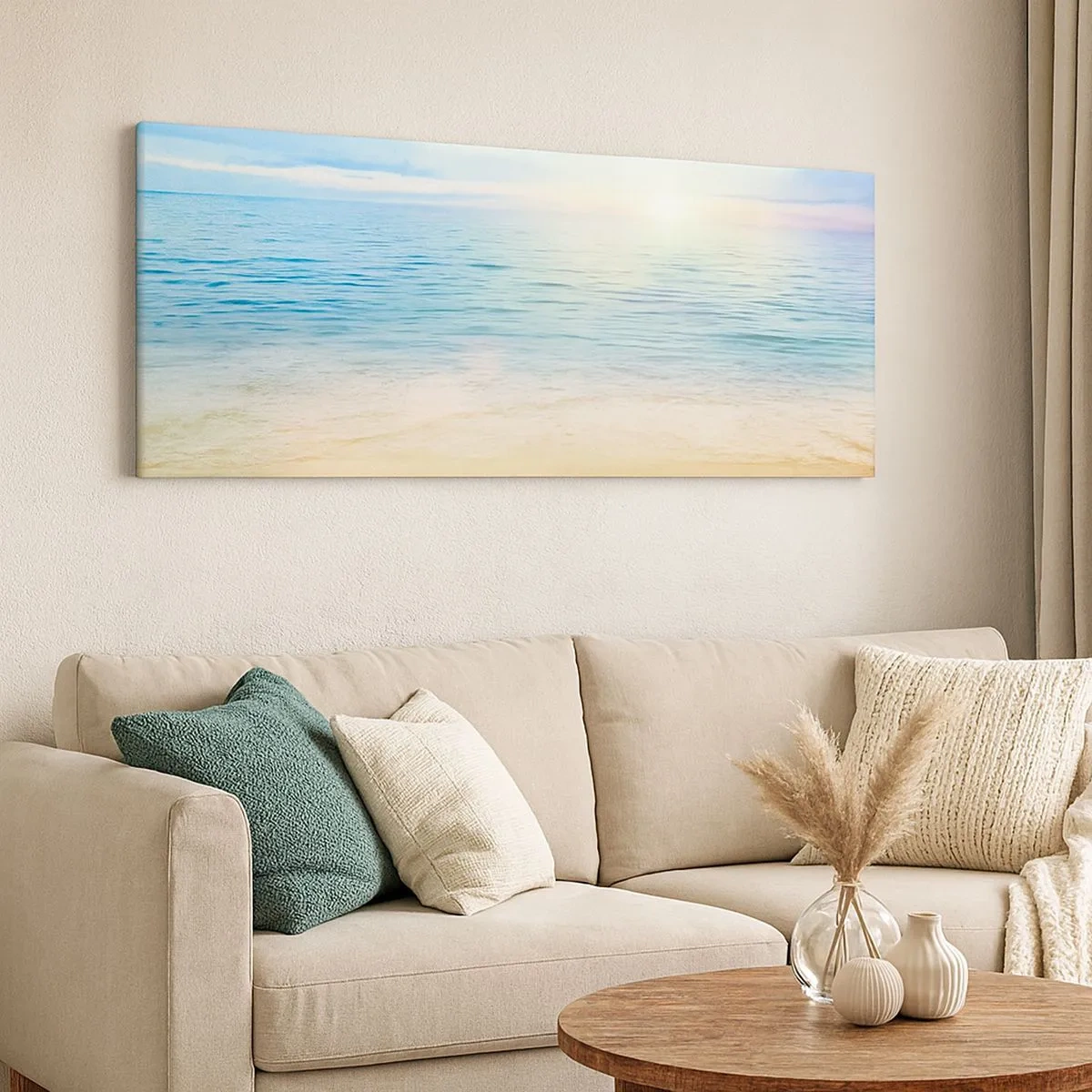 Quadro em tela - Grande azul - 100x40 cm