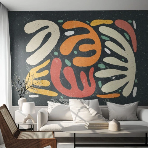 Papel de Parede Premium Canvas - Composição – estou prestes a pegar-te - Boho, Minimalismo, Idoso - 400x280 cm
