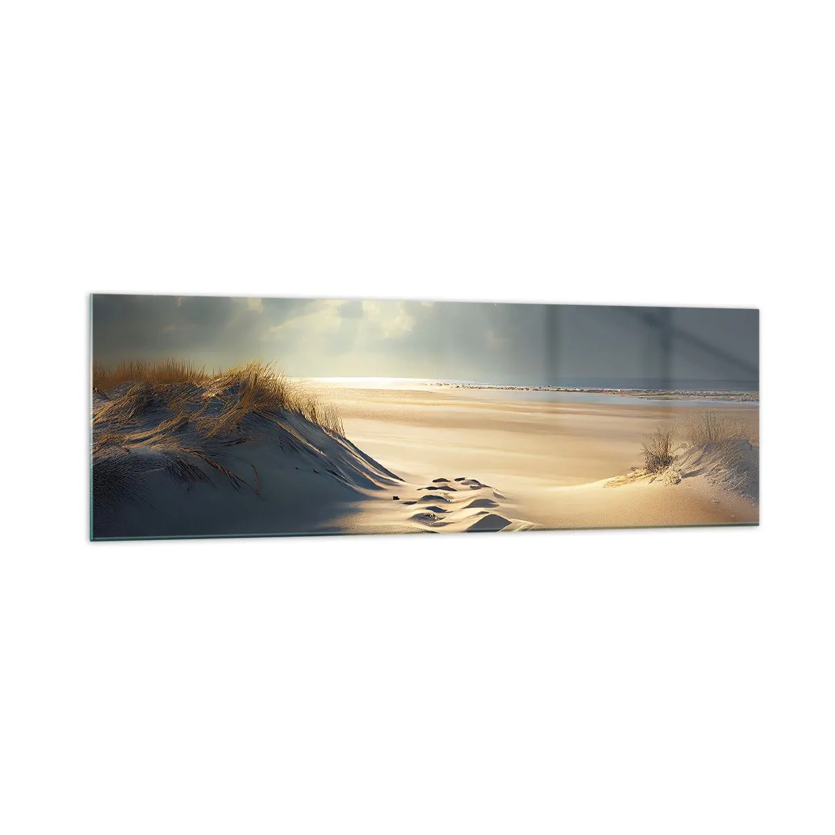 Quadro em vidro - Uma paisagem relaxante - 160x50 cm