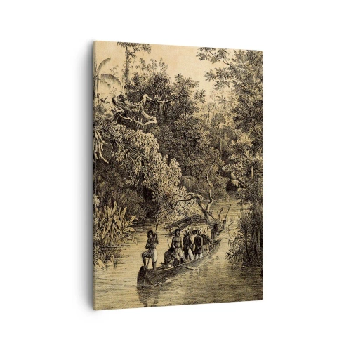 Quadro em tela - Viagem à fonte - 50x70 cm