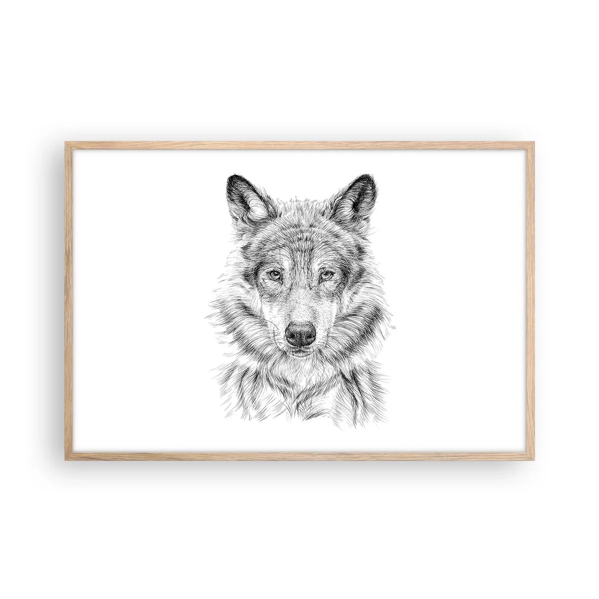 Pôster com moldura de carvalho claro - Um líder nato - 91x61 cm