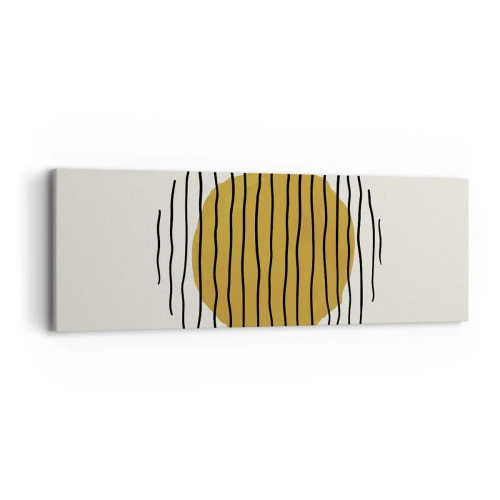 Quadro em tela - Abstração a tremer com o calor - 90x30 cm