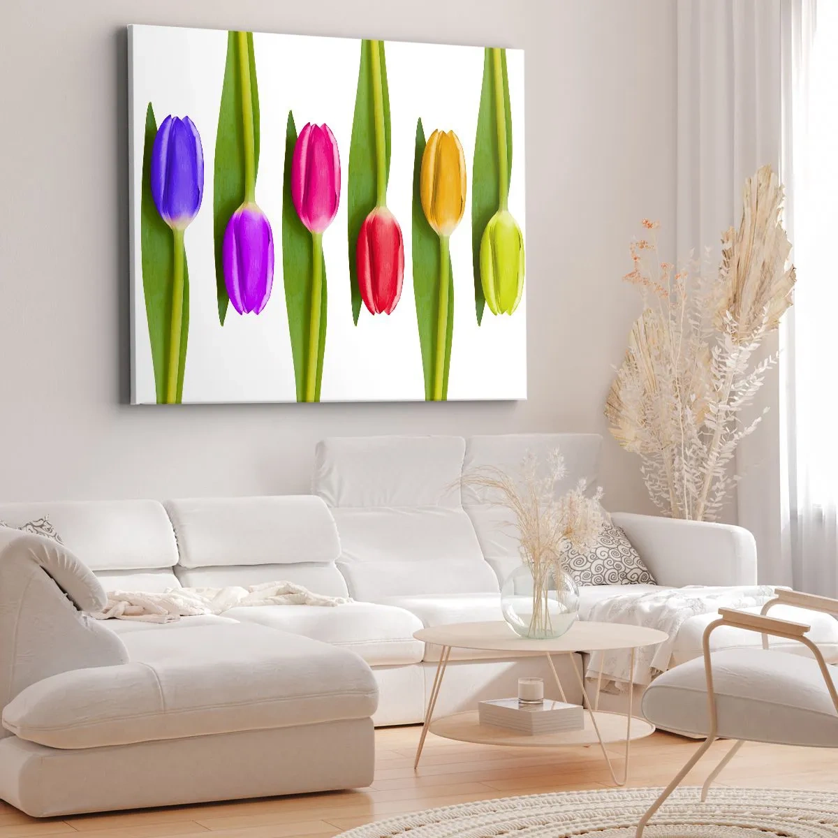Quadro em tela - Composição arco-íris - 120x80 cm