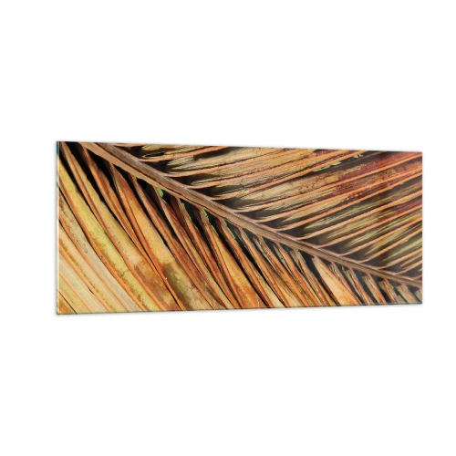 Quadro em vidro - Ouro de coco - 100x40 cm