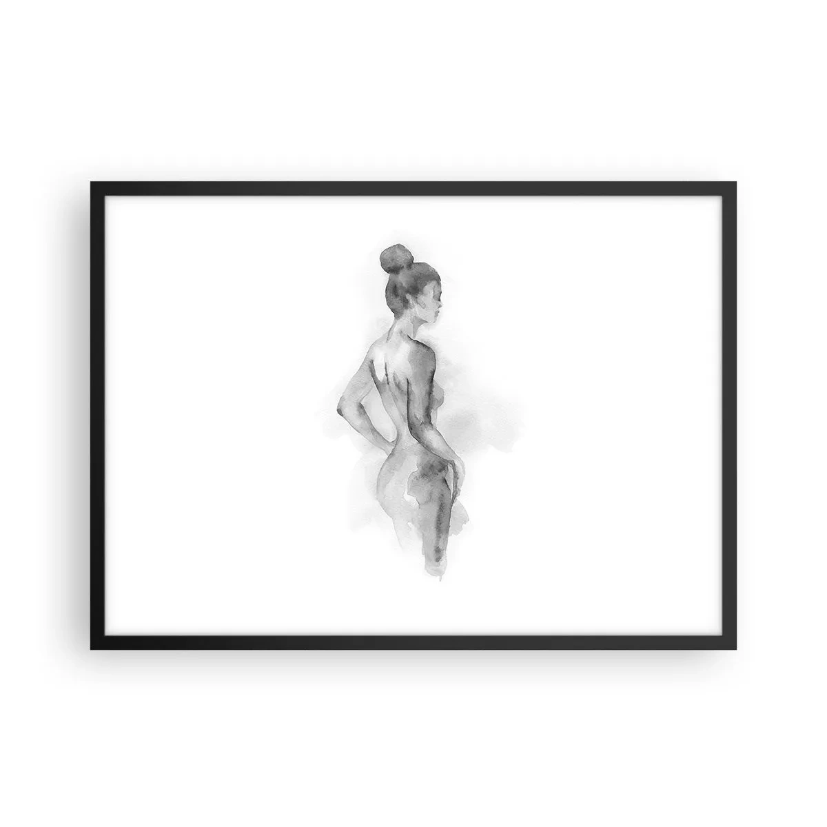 Pôster com moldura preta - Linda como uma pintura - 70x50 cm