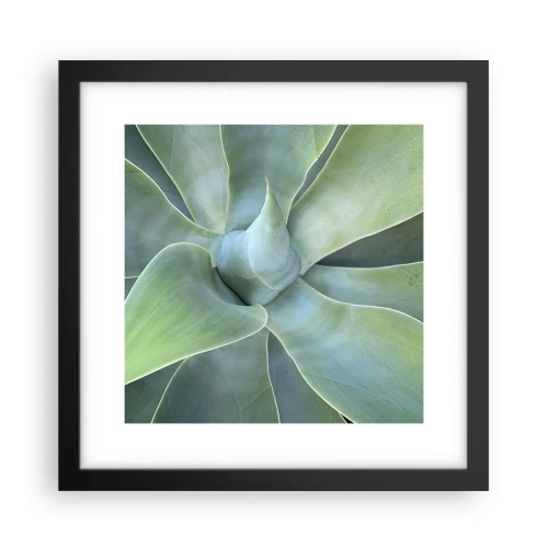 Pôster com moldura preta - O nascimento da vegetação - 30x30 cm