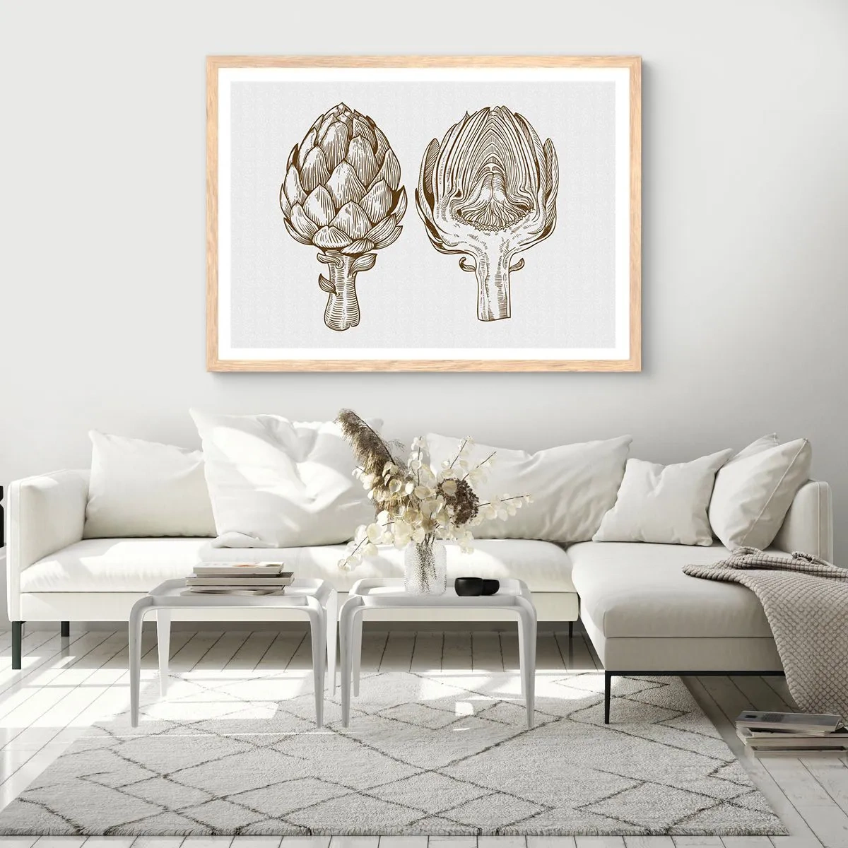 Pôster com moldura de carvalho claro - Aula de anatomia - 50x40 cm